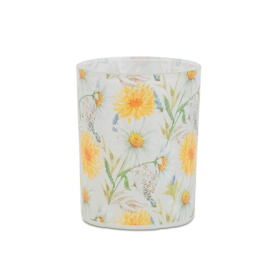 Floral Print Votive & Pillar Candle Holder Set
